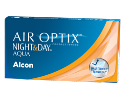 Контактные линзы AIR OPTIX NIGHT & DAY AQUA (3 шт.) Радиус 8.4 Опт. сила -4.25 распродажа